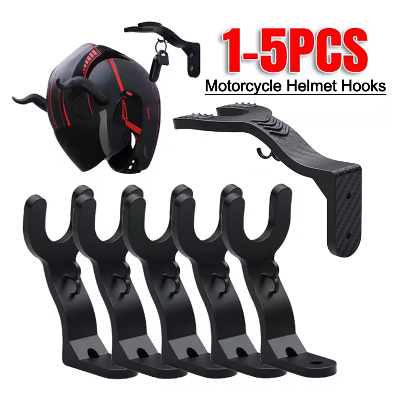 Motorcycle Gear Wall Mount - 1-5 Buah Kait Helm Sepeda Motor