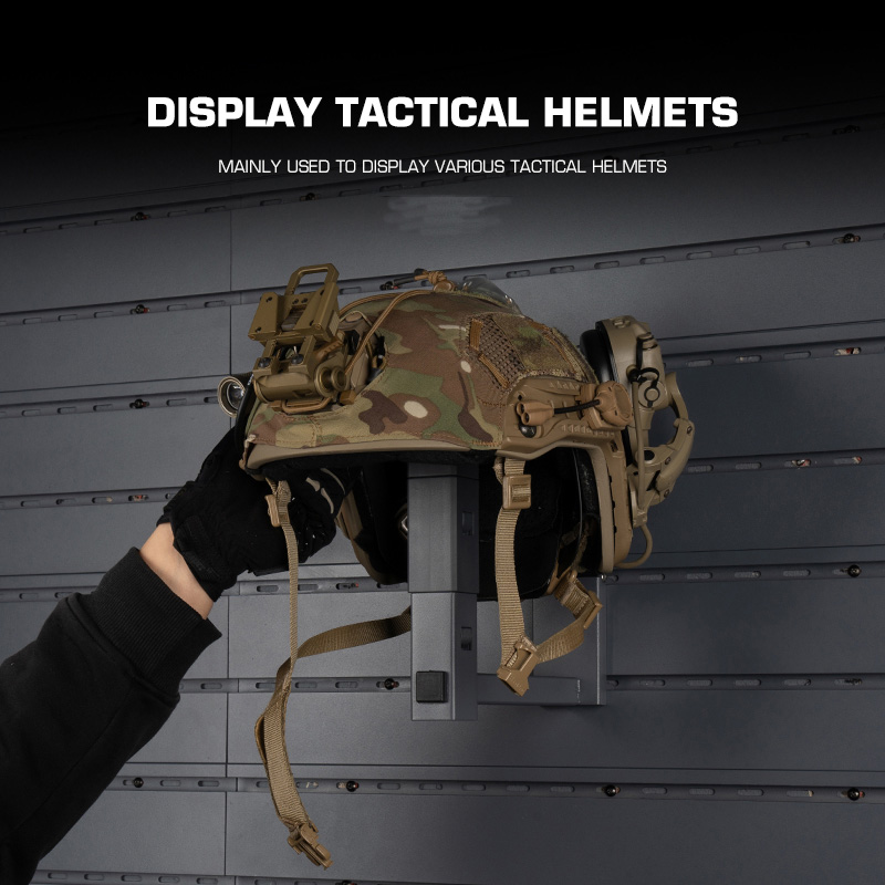 Motorcycle Gear Rack - Rak Pajangan Peralatan Taktis untuk Senapan/Helm