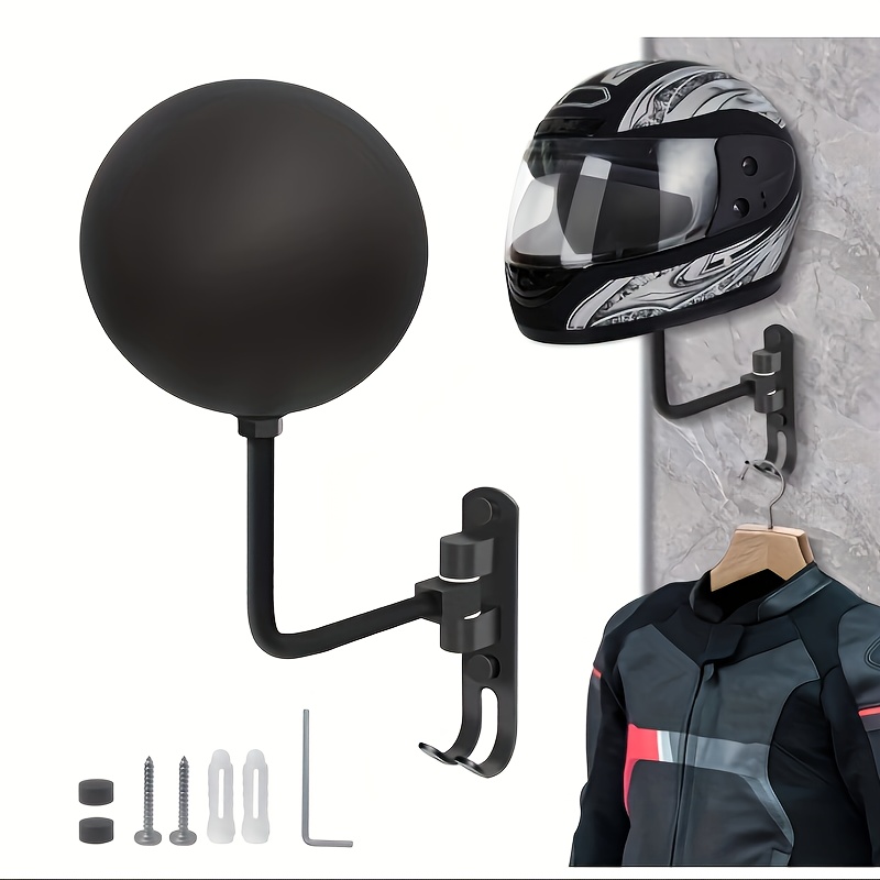 Motorcycle Gear Garage Storage - 180 ° Gantungan Helm Motor Putar