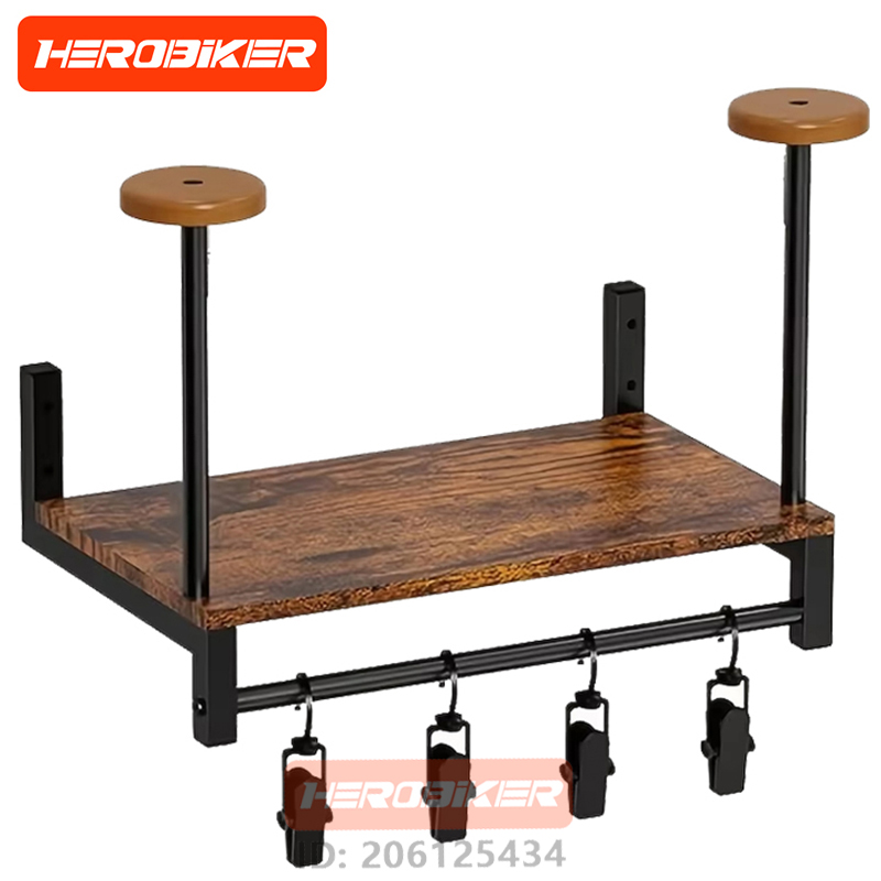 Rak Kayu Tempat Helm Sepeda Mo - Motorcycle Gear Rack ulasan dan harga