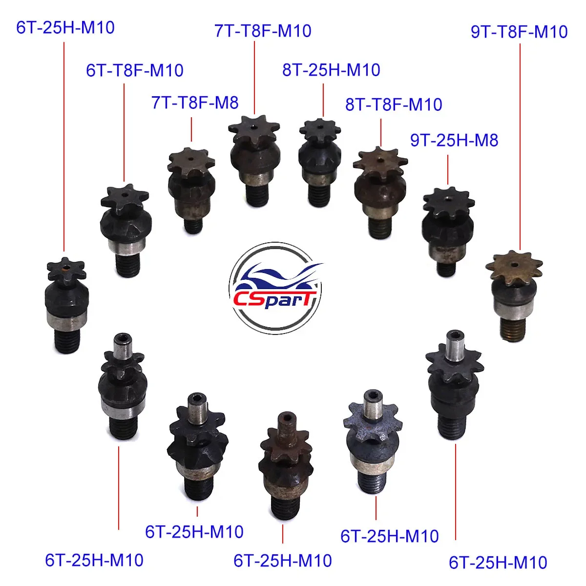 6T 7T 8T 9T 25H T8F M8 M10 Ran - Motorcycle Gear Rack ulasan dan harga