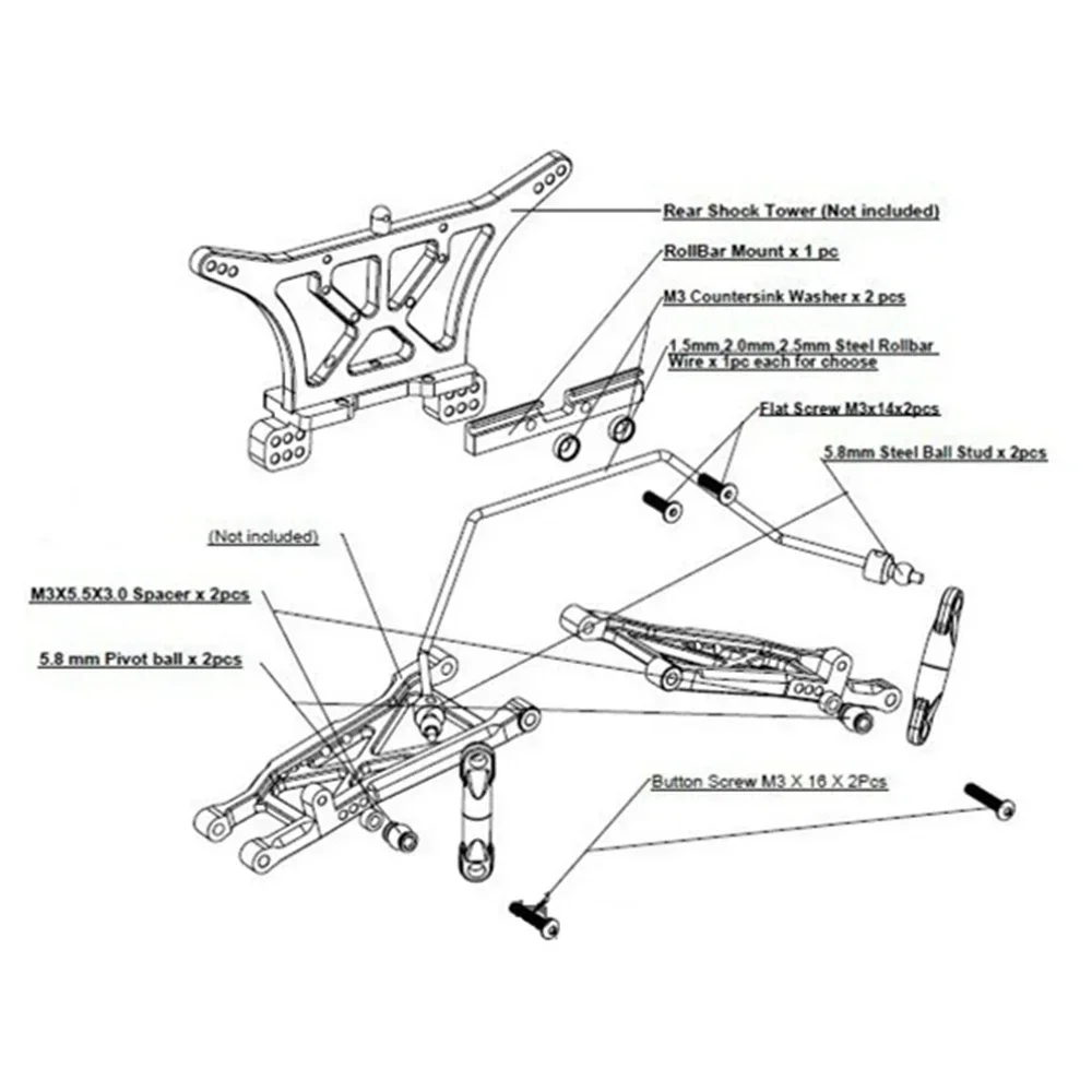 Kit Bar Anti gulung Bar Sway l - Motorcycle Gear Near Me ulasan dan harga