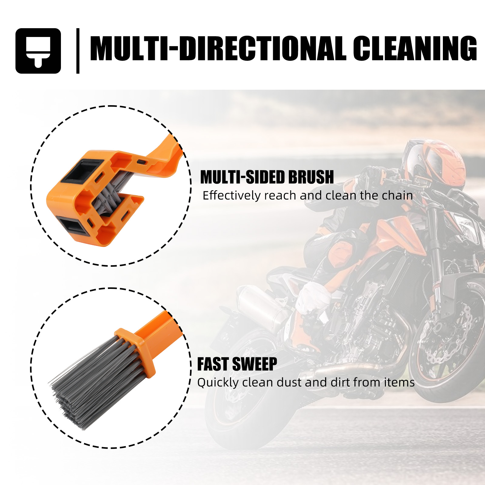 Sikat Pembersih Rantai Gear Mo - Motorcycle Gear Brand ulasan dan harga