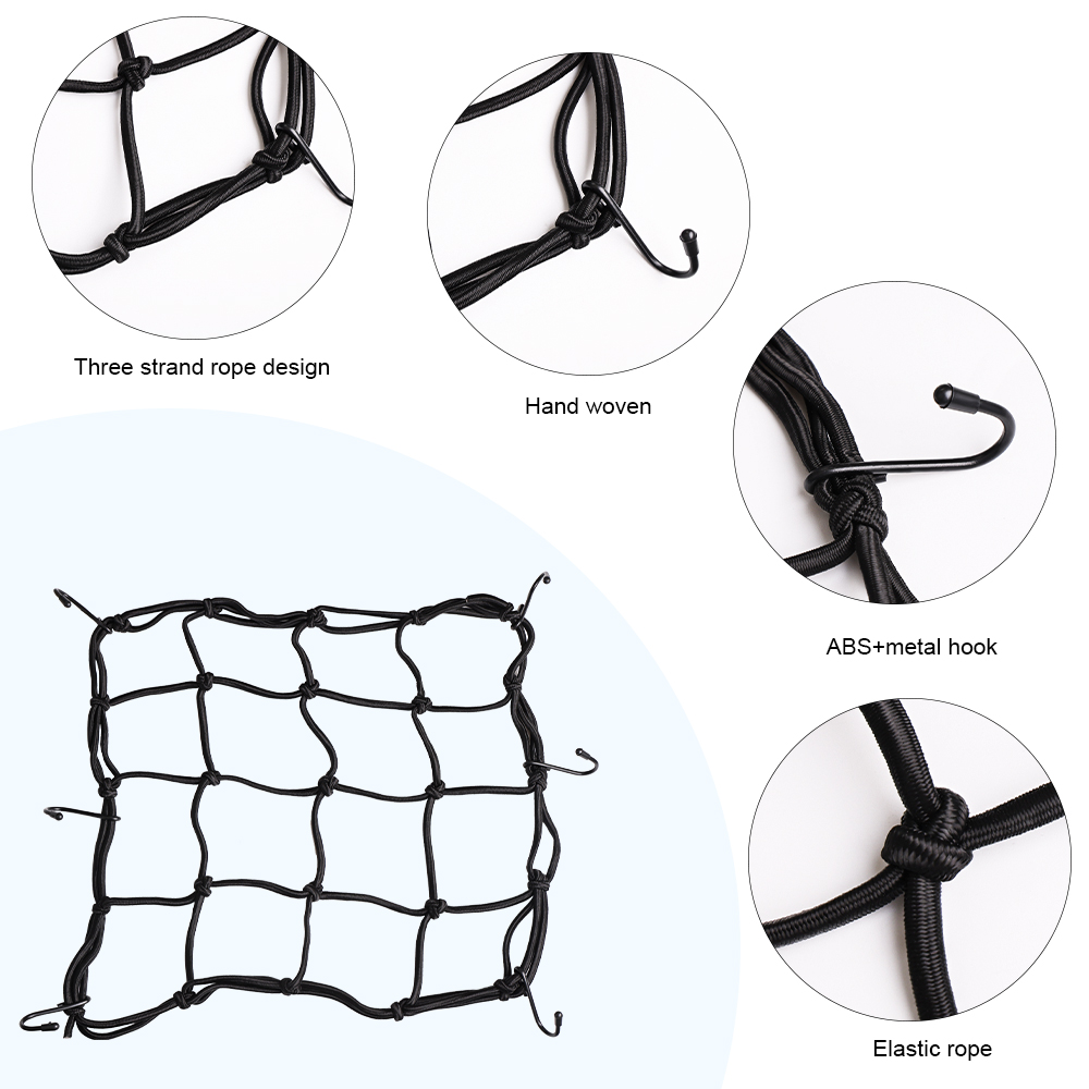 Jaring Bungee elastis 6 kait t - Motorcycle Gear Wall Mount ulasan dan harga